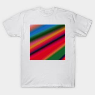red blue green orange abstract texture T-Shirt